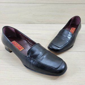 Cole Haan Womens D11216 Black Leather Block Heel Casual Dress Shoes Size 9 AA